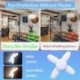 Kibocsátó szín: meleg fehér - Ventilátor alakú LED izzó E27 LED lámpa Összecsukható 220V 110V 40 LED Izzók Otthoni