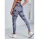 Szín: Szürke - Nyakkendőfesték Jóga Nadrág Sport Leggings Női Varrat nélküli magas derekú Push Up Női Harisnyanadrág