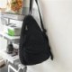 Fehér szín - Női válltáska vászon Crossbody Új trendi divat női táska egyszínű, kiváló minőségű női melltáska