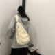 Fehér szín - Női válltáska vászon Crossbody Új trendi divat női táska egyszínű, kiváló minőségű női melltáska
