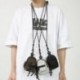 Szín: szürke - Mini hátizsák nylon medál csomag táska divatos férfi mellkas táska férfi heveder Crossbody táska