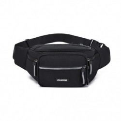 Fekete szín - Deréktáska Férfi Női Divat Alkalmi Nagy kapacitású Sport Fanny Pack Kültéri tömör mellkastáska