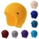 Fekete szín - Téli fülvédő sapka Férfi kültéri kötött sapka Meleg Skullies Beanies sapka Uniszex fülvédő