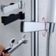 Fekete szín - Állítható zuhanytartó emelő, Univerzális 20-25 mm stabil állvány bilincs Csúszórúd tartó Fix