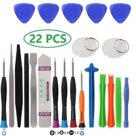 Szín: 22 db - 22 az 1-ben mobiltelefon-javító szerszámok nyitó csavarhúzó készlet iPhone iPad laptopokhoz,