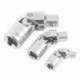 Szín: 12,5 mm - 1/4&quot  3/8&quot  1/2&quot  univerzális csuklókészlet racsnis szög hosszabbító rúd foglalat adapter