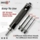 Szín: 1 szett - Zezzo® automatikus szegecselő szerszámkészlet 3 szegecsfejjel 2,0 mm-es 2,5 mm-es 3,0 mm-es kézi