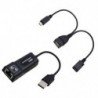 USB 2.0 – RJ45 adapter/ 2X Mirco USB kábel LAN Ethernet adapter Amazon Fire TV 3 vagy Stick GEN 2 számára