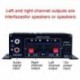 AK170 Bluetooth-kompatibilis 12V-os Mini HIFI teljesítményerősítő audio karaoke házimozi erősítő 2 csatornás USB/SD
