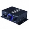 AK170 Bluetooth-kompatibilis 12V-os Mini HIFI teljesítményerősítő audio karaoke házimozi erősítő 2 csatornás USB/SD