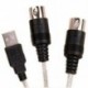 MIDI-USB IN-OUT interfész kábeladapter billentyűzethez, elektronikus dobzenéhez Hozzon létre PC-t zenei billentyűzethez