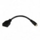 Hossza: 15cm - Micro Mini HDMI-kompatibilis dugasz-HDMI-kompatibilis anya adapterkábel-konverter a Raspberry Pi 4 GoPro-hoz
