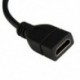 Hossza: 15cm - Micro Mini HDMI-kompatibilis dugasz-HDMI-kompatibilis anya adapterkábel-konverter a Raspberry Pi 4 GoPro-hoz