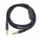 Fekete szín - 2 m-es fejhallgató 3,5 mm-es dugaszoló kábel hangkábel HyperX Cloud Mix Cloud Alpha Gaming fejhallgatókhoz