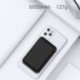 Fekete szín - Mágneses Power Bank 5000mAh vezeték nélküli telefontöltő külső akkumulátor gyorstöltés iPhone 14 13 12