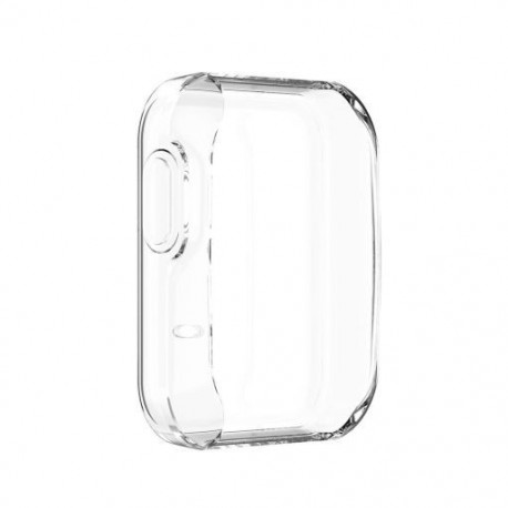 Szín: tiszta - TPU színes óravédő tok képernyővédő védőburkolat bőr héj Xiaomi Mi Watch Lite Redmi