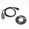 Fekete szín - Usb programozó kábel/kábel CD meghajtó Baofeng Uv-5R / Bf-888S kézi adó-vevő USB programozó kábel