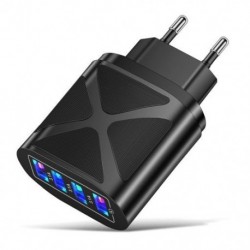 Csatlakozó típusa: EU fekete - 2.4A USB töltő Gyorstöltés QC 3.0 fali töltés iPhone 12 11 telefonhoz Samsung Xiaomi