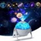 Szín: 7 filmkészlet - LED Star éjszakai fények Galaxy projektor 360°-ban elforgatható Planetárium csillagos égbolt