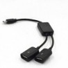 C típusú USB OTG HUB kábel 2 az 1-ben USB C dugós csatlakozó kábel Hub Type C dupla USB 2.0 átalakító kábel