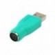 Szín: 5 DB - 1/5db USB dugasz PS/2 aljzathoz adapter átalakító USB csatlakozó PC-hez Sony ps2 billentyűzet egér egerek