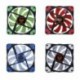 Penge színe: zöld ZB243803 - 120 mm-es LED Ultra Silent Számítógépház Ventilátor 15 LED 12V CPU hűtőborda Cooler