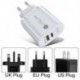 Csatlakozó típusa: Fekete US Plug - USB PD 20W USB töltő gyorstöltő QC 3.0 gyors telefon fali töltő adapter iPhone 13 12