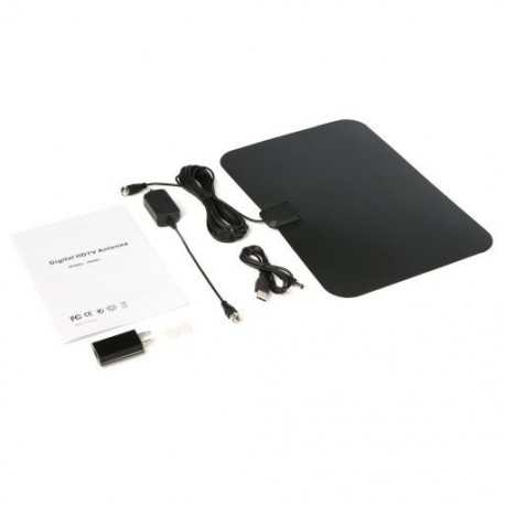 Digtal beltéri erősített HDTV antenna levehető erősítő jelerősítővel UHF VHF USB 10 láb nagy teljesítményű