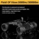 Fehér szín - Mini hordozható zoom HD 50000M teleszkóp távcső Erőteljes 200x25 összecsukható, nagy hatótávolságú
