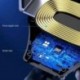 Fekete szín - K6S 15W autós vezeték nélküli töltő tartó Iphone 11 12 Pro Max gyorstöltő autós töltő indukciós