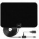 Beltéri digitális HDTV 50 mérföldes, nagy hatótávolságú, erősített TV/FM antenna 16,5 láb hosszú US-kábellel a jobb