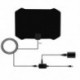 Fekete szín - Lapos digitális beltéri HDTV HD TV antenna erősítővel 50 mérföldes hatótávolságú VHF UHF frekvencia