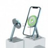 Fekete szín - Praktikus asztali függőleges, állítható mágneses állvány Iphone 12 Safe mágneses vezeték nélküli