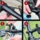 Fekete szín - Alumíniumötvözet fix mobiltelefon tartó GPS állítható szélesség, motorkerékpárokhoz használható