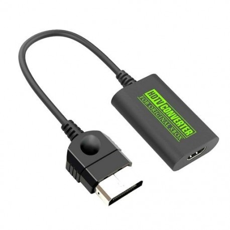 Fekete szín - Konzol Xbox-HDMI-kompatibilis átalakító digitális videó audioadapter XBOX 480P 720P 1080i HDTV monitorhoz
