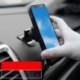 Fekete szín - Univerzális mágneses autós telefontartó állvány az autóban iPhone X paszta típusú talp ívelt
