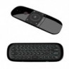 Fekete szín - Wechip W1 Fly Air Mouse vezeték nélküli billentyűzet egér 2.4G újratölthető mini távirányító