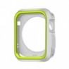 Szín: 38mm - Kétszínű védőburkolat szilikon Apple karórához 2/3 védőtok tok Apple Watch szíjhoz 42 mm 38 mm színes