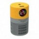 Szín: sárga szürke AU - Mini projektor 480*360 támogatás 1080P USB mini fénysugárzó telefonhoz okostelefonhoz házimozi