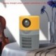 Szín: fekete fehér UK - Mini projektor 480*360 támogatás 1080P USB mini fénysugárzó telefonhoz okostelefonhoz házimozi