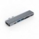 Szín: 7 az 1-ben - USB 3.1 Type-C Hub HDMI-kompatibilis adapterhez USB C hub Hub 3.0 TF SD olvasónyílással PD MacBook Pro