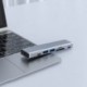 Szín: 7 az 1-ben - USB 3.1 Type-C Hub HDMI-kompatibilis adapterhez USB C hub Hub 3.0 TF SD Reader Slot PD-vel MacBook Pro/Air