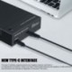 Szín: EU csatlakozó - 3,5 hüvelykes HDD USB 3.1 tok C típusú merevlemez-ház USB C-SATA külső merevlemez-olvasó 3,5