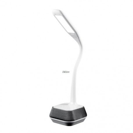 Szín: EU csatlakozó AM303002 - M6 asztali lámpa bluetooth kompatibilis hangszóró UK/EU Led asztali lámpa Touch Dimmer Dc