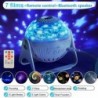 Szín: 7 filmes készlet - LED Galaxy projektor 7 az 1-ben planetárium projektor éjszakai fény csillag projektor lámpa