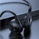 Piros szín - True Bone Conduction fejhallgató Fone Bluetooth-kompatibilis De Ouvido Wear nyitott füles horog Könnyű súly,