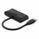 Fekete szín - USB 3.0 hub HDMII-kompatibilis VGA-hoz 3,5 mm-es audioadapterrel USB átalakító Huawei matebook X 13 Macbook