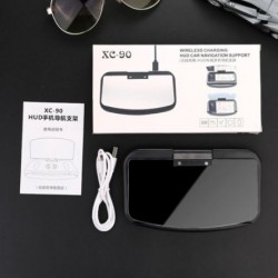 Szín: gyors töltés - Autós head-up kijelző Mobiltelefon állvány Autós navigációs projektor Head-Up kijelző Qi