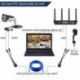 Szín: UK Plug - Leshp 960P HD vezetékes kültéri Ip66 vízálló 1,3 megapixeles kamera 6 db tömb lámpák támogatása