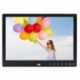 Szín: fekete EU - 12 hüvelykes képernyő HD digitális képkeret Elektronikus album IPS kijelző IPS LCD 1080P képpel Zene